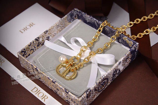 Dior飾品 2020新款DIOR迪奧字CD項鏈  zgd1186